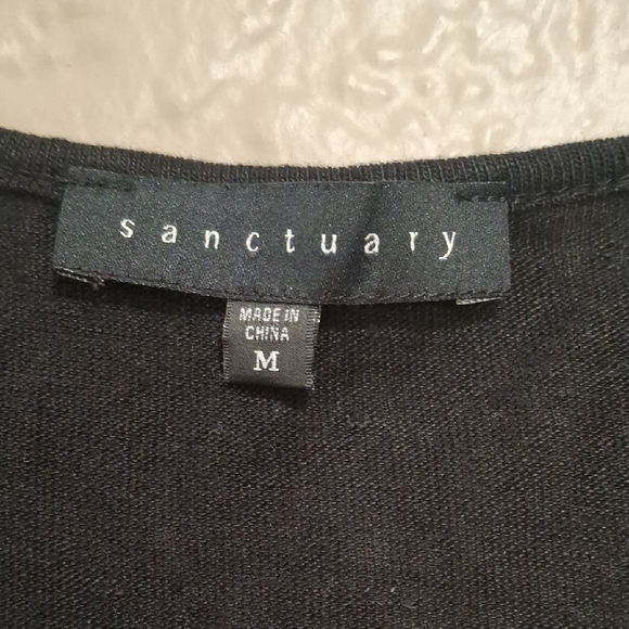 Sanctuary Wome's Black Short Sleeve Top Size M - Picture 2 of 10